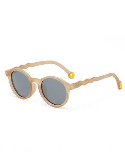 Olivio&Co Barnsolglasögon Barn 3-5 år, Oval Sand Beige