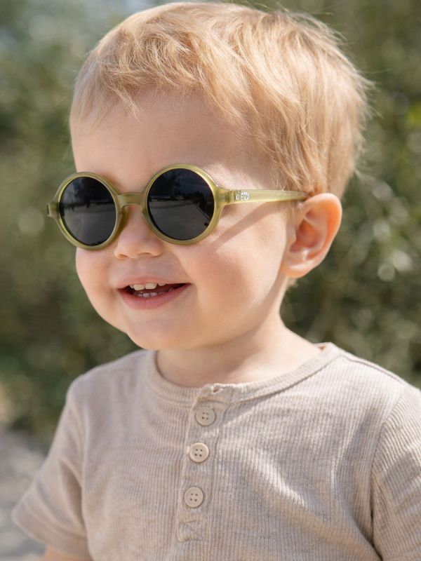 Ki ET LA Woam - solglasögon för baby 2-4 år, olive