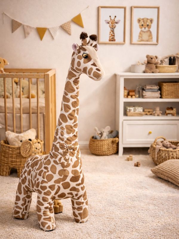 Stor mjuk leksak giraff 110cm