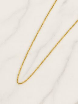 Guld kedja Rings 100cm