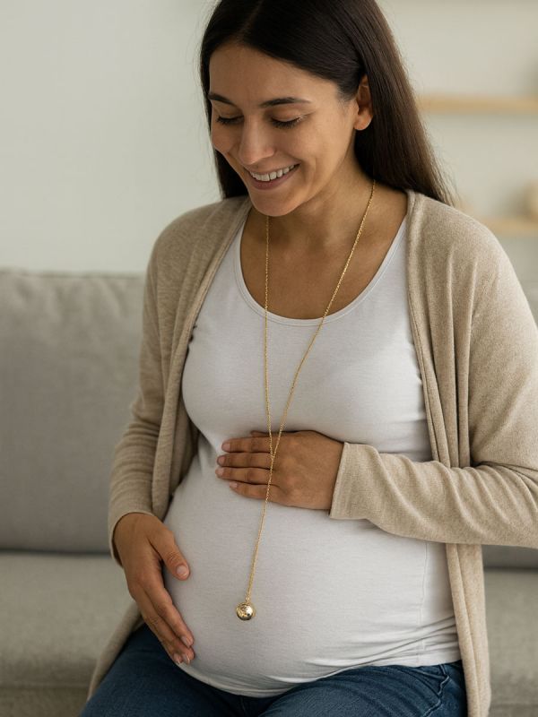 Guld kedja Rings 100cm