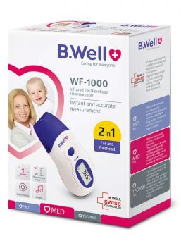 B.WELL Termometer WF-1000 IR öra/panna - 1 sekunds mätning