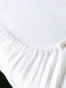 Babyväv under lakan 60x120cm, cream