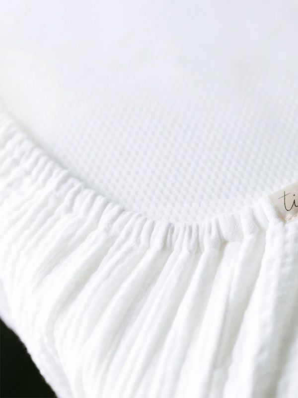 Babyväv under lakan 60x120cm, cream