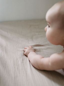 Babyväv under lakan 60x120cm, sand