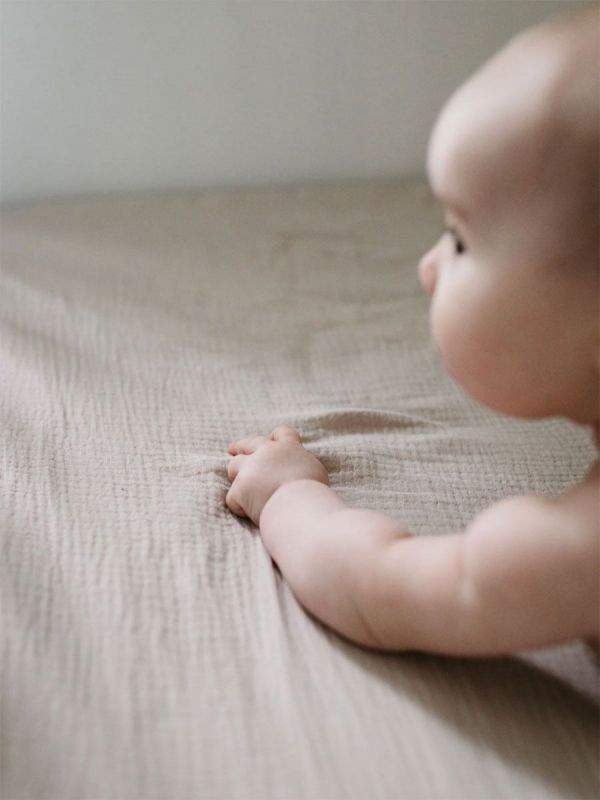 Babyväv under lakan 60x120cm, sand