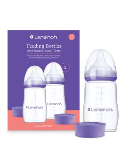 Lansinoh NaturalWave nappflaska 2x240ml, 3 mån+