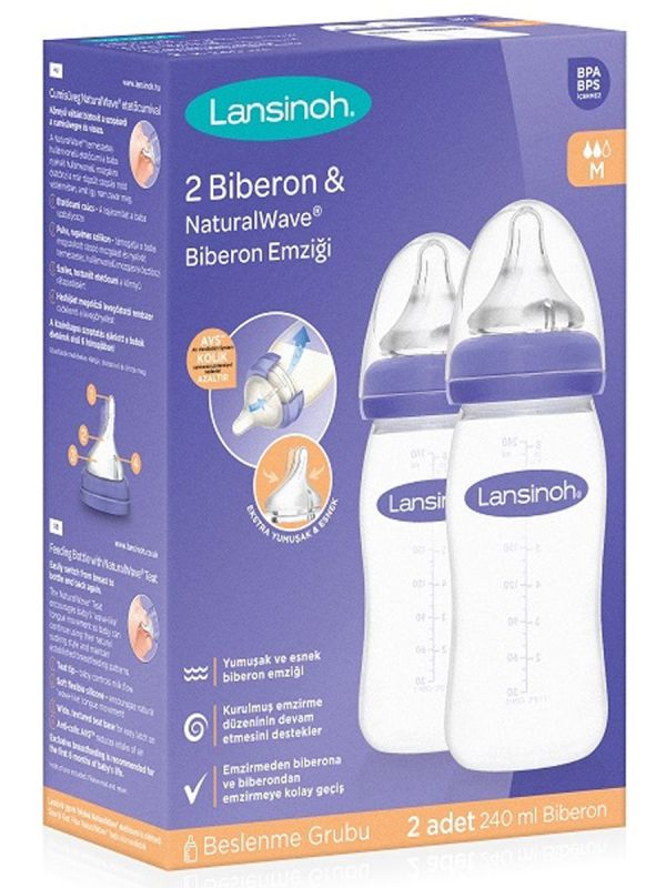 Lansinoh - Nappflaska 240ml 2-pack