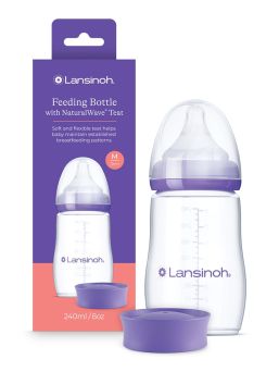 Lansinoh - Nappflaska 240ml, 3mån+