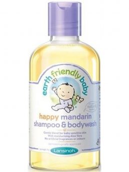 Earth Friendly Baby - shampoo & bodywash 250ml, mandarin