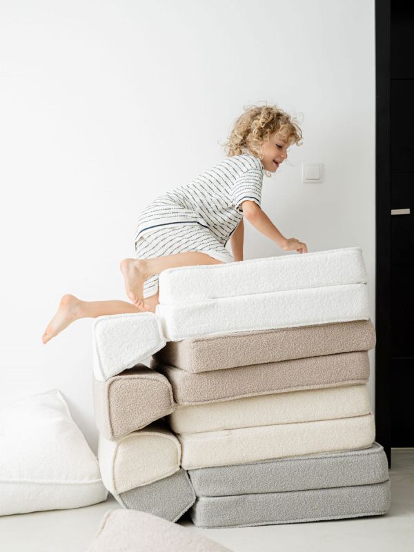 Barnfåtölj 3-i-1, bouncle cream