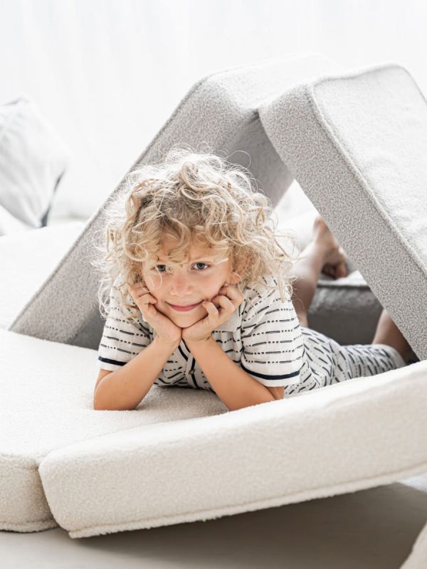 Barnfåtölj 3-i-1, bouncle cream