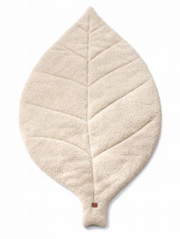 Lekmatta i bladformad bouclé för baby- och barnrum