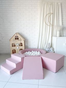 Spelmodul + Bollbassäng, Pink