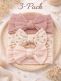 Bred rosett pannband för baby 3-pack, roses