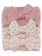 Bred rosett pannband för baby 3-pack, roses