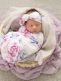 Snuggle Hunny swaddle och båge pannband - Lilac Skies