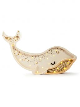 Little Lights Nattlampa, Whale Albino White