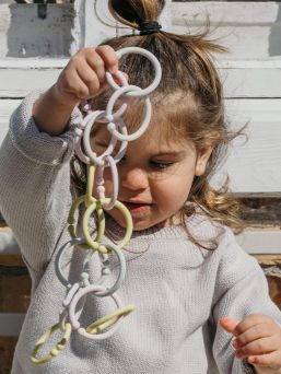 Bibs Loops ringer, 12st, Blush/Peach/Dusky Lilac