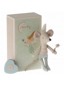 Maileg Tandféask Set – Lillebror Mus & Metalltandask för Barnets Första Tand