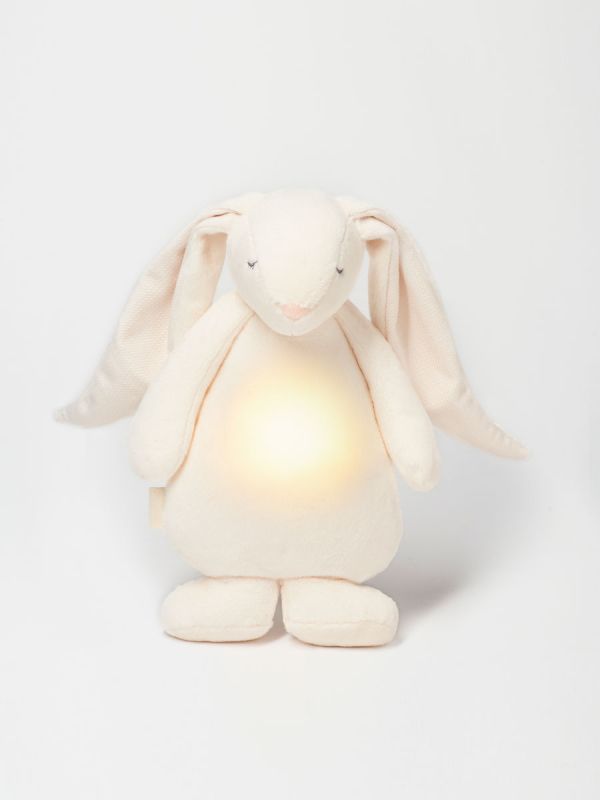 Moonie kanin lugnar ditt barn för sömn - lugnande rosa ljud och svagt nattljus hjälper även i utmanande sömnsituationer.