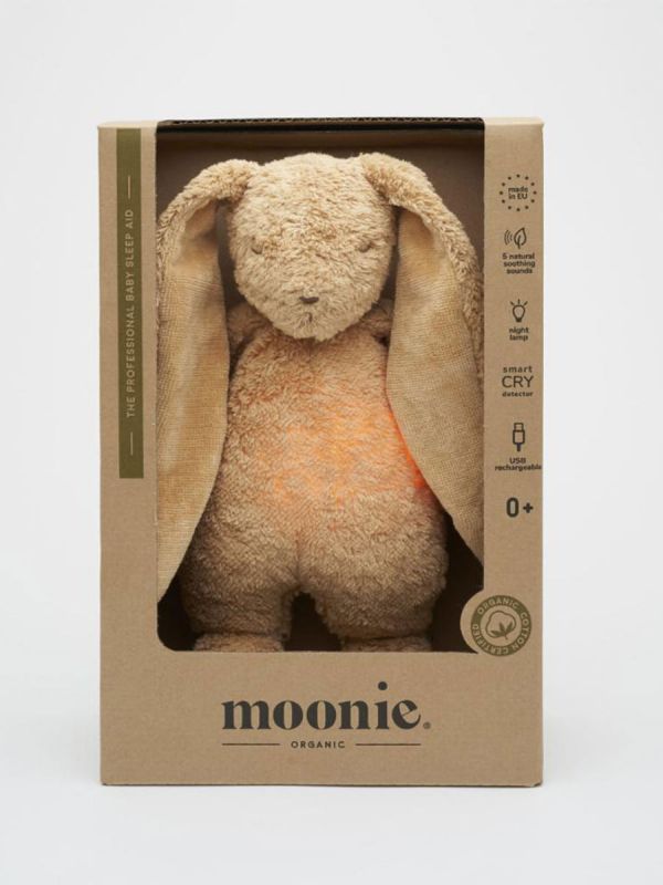 Moonie The Humming Friend - lugna ett barn för sömn, cappuccino natur