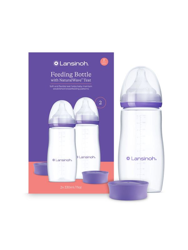 Lansinoh Nappflaska 2x330ml, 6mån+