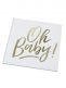 Söt guld förhöjd Oh Baby! Gästbok, perfekt för gäster att skriva meddelanden i någon baby shower. Gästboken innehåller 32 tomma sidor.