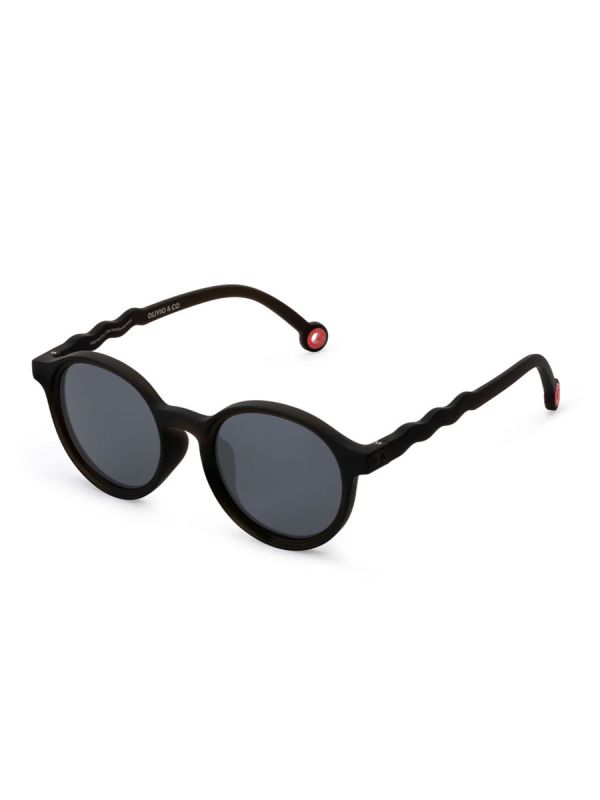 Olivio&Co Barnsolglasögon Barn 3-5 år, Oval Black
