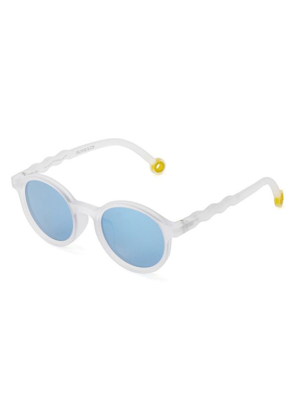 Olivio&Co Barnsolglasögon Barn 3-5 år, Oval Jellyfish White