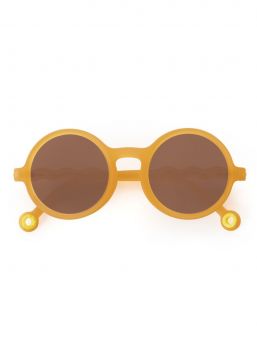 Olivio&Co Barnsolglasögon Barn 3-5 år, Round Citrus Yellow