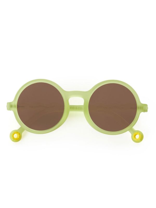 Olivio&Co Barnsolglasögon Barn 3-5 år, Round Lime Green