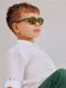 Olivio&Co Barnsolglasögon Barn 3-5 år, Round Olive Green