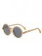 Olivio&Co Barnsolglasögon Barn 3-5 år, Round Sand Beige
