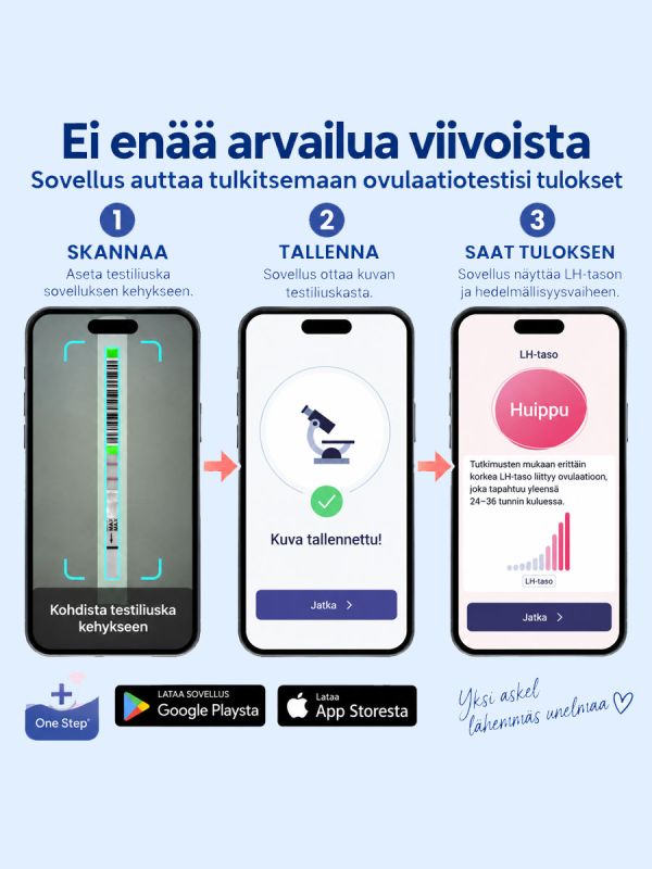 One Step Health App ägglossningstest 50 st + graviditetstest 20 st
