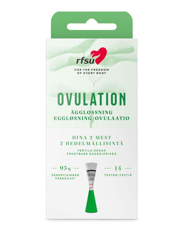 Ägglossningstest RFSU 14 st – Identifierar de 2 mest fertila dagarna