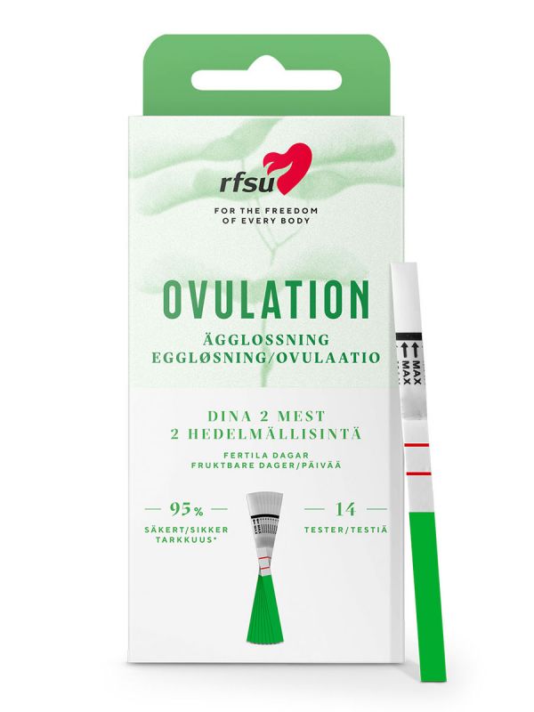 Ägglossningstest RFSU 14 st – Identifierar de 2 mest fertila dagarna