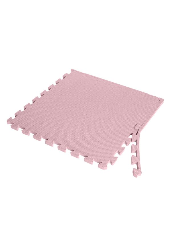 Lekmatta för barn 50x50cm, ljust rose
