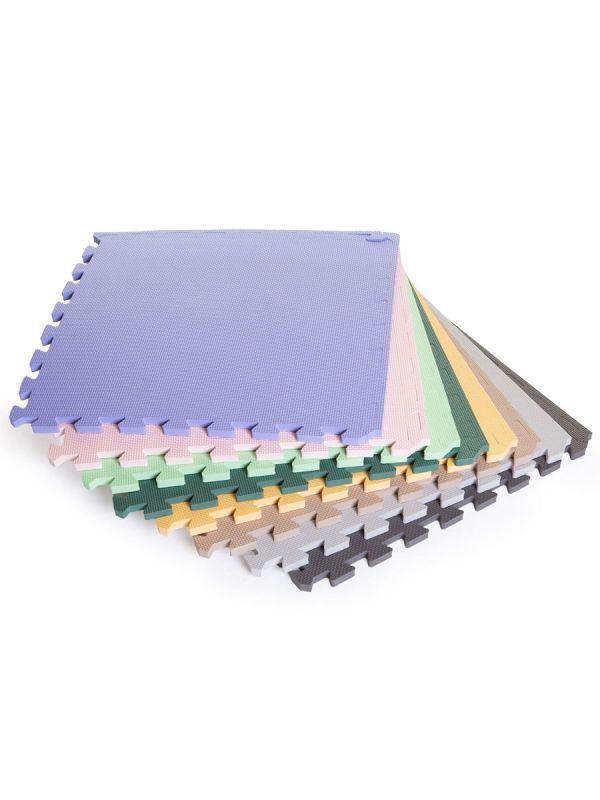 Lekmatta för barn 50x50cm, lila