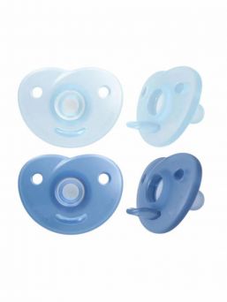 Philips Avent - Böjd Soothie-napp 0–6 mån, Blue