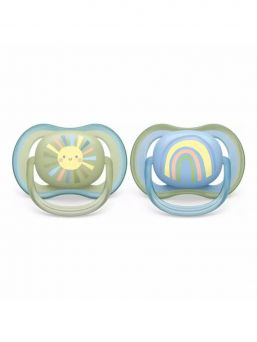 Philips Avent - Ultra Air napp 0-6mån, blå/sage