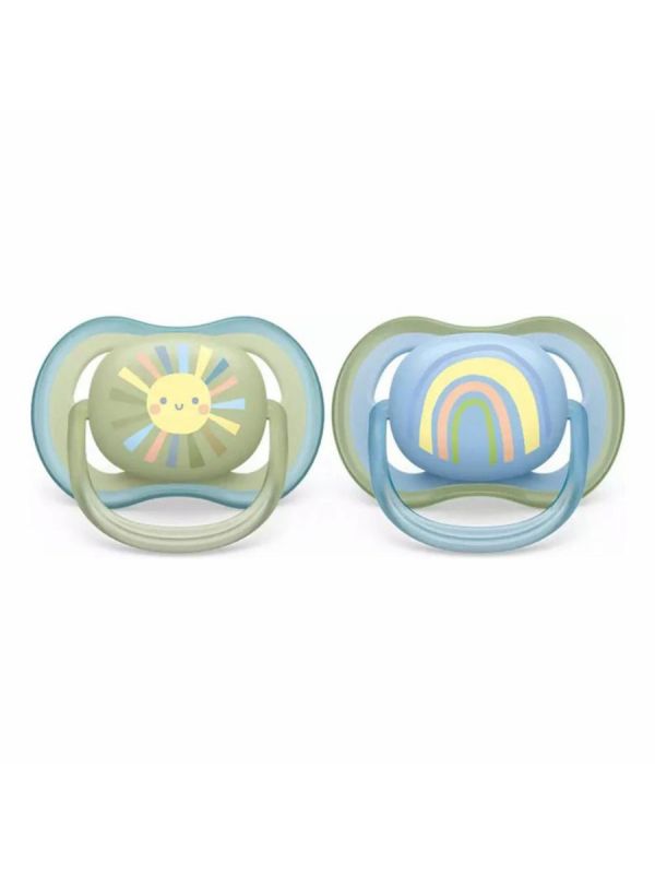 Philips Avent - Ultra Air napp 0-6mån, blå/sage