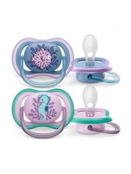 Philips Avent - Ultra Air napp 6-18mån, lila/blå