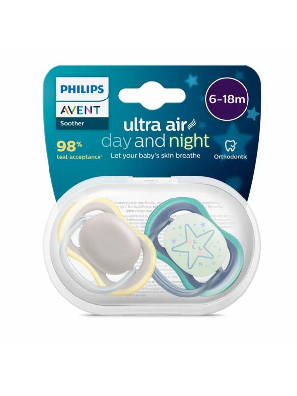 Philips Avent - Ultra Air napp 6-18mån, Dygn