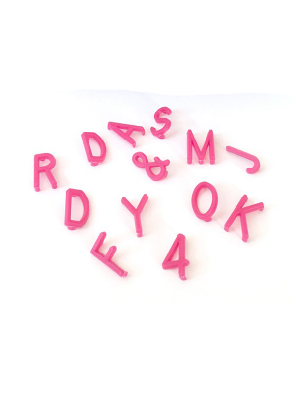 Letter Board bokstäver (rosa) 
