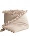 Spjälsängskantskydd med volang 360cm, beige