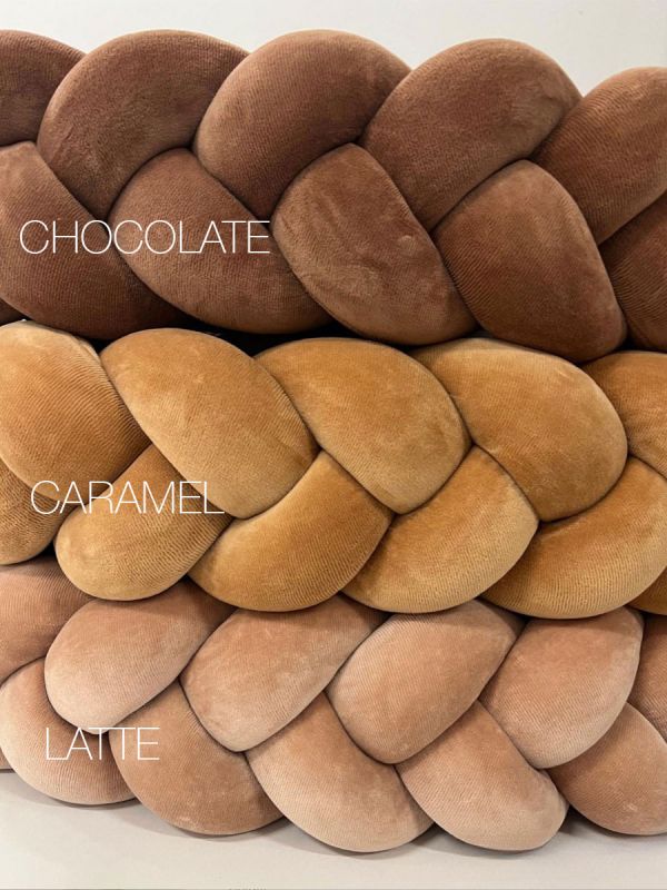 Spjälsängskantskydd 360cm, latte