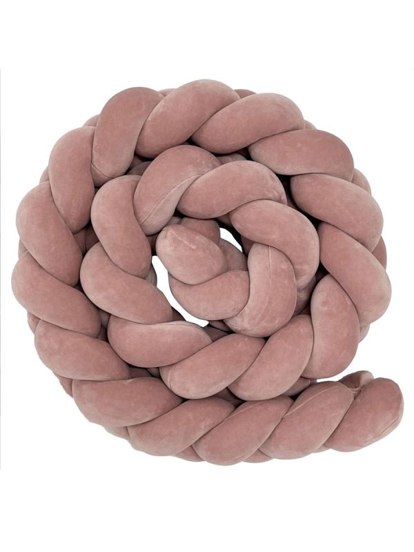 Spjälsängskantskydd 360cm, antique pink