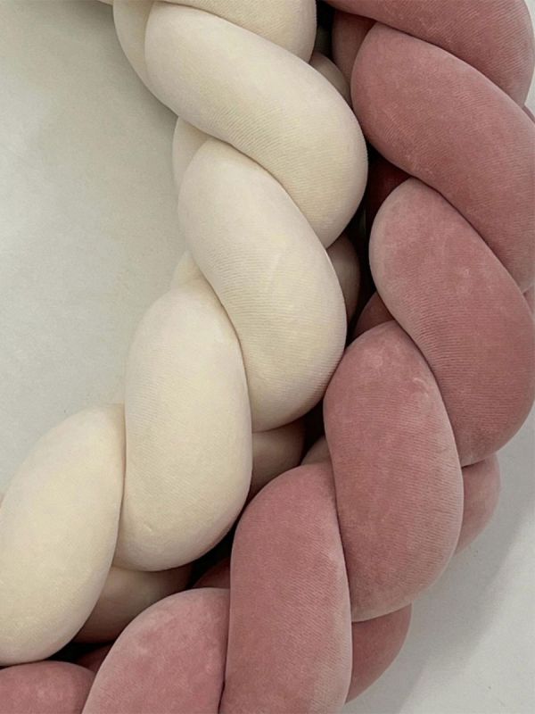 Spjälsängskantskydd 360cm, antique pink