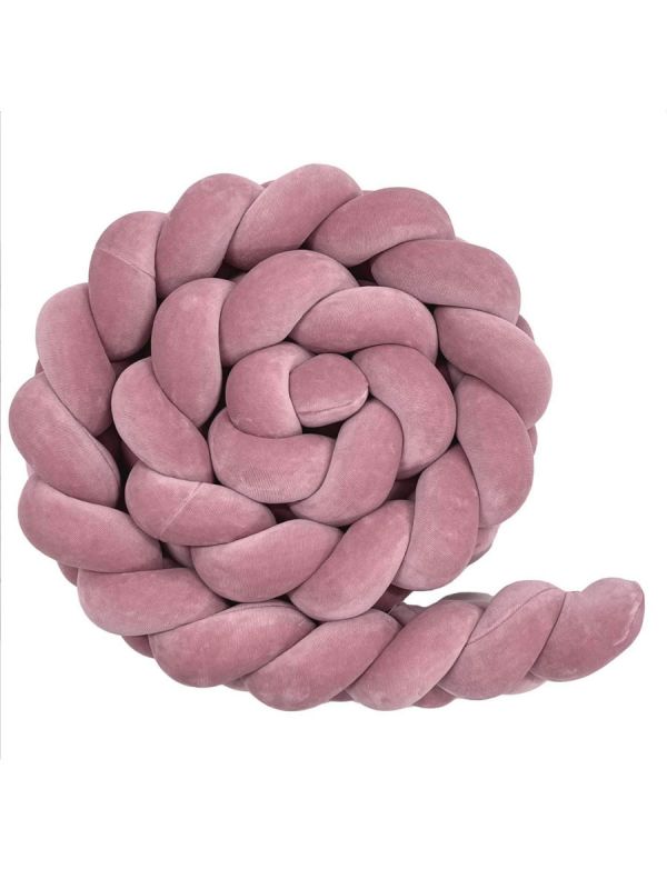Spjälsängskantskydd 360cm, dirty pink